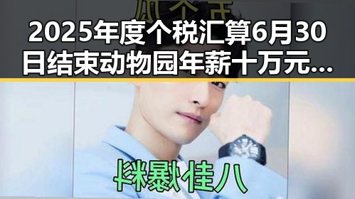 2025年度个税汇算6月30日结束动物园年薪十万元招人扮黑熊越抽象越受欢迎
